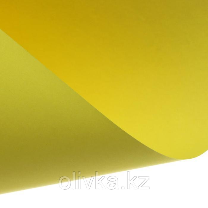 Картон цветной тонированный А4, 200 г/м², жёлтый - фото 2 - id-p110925474