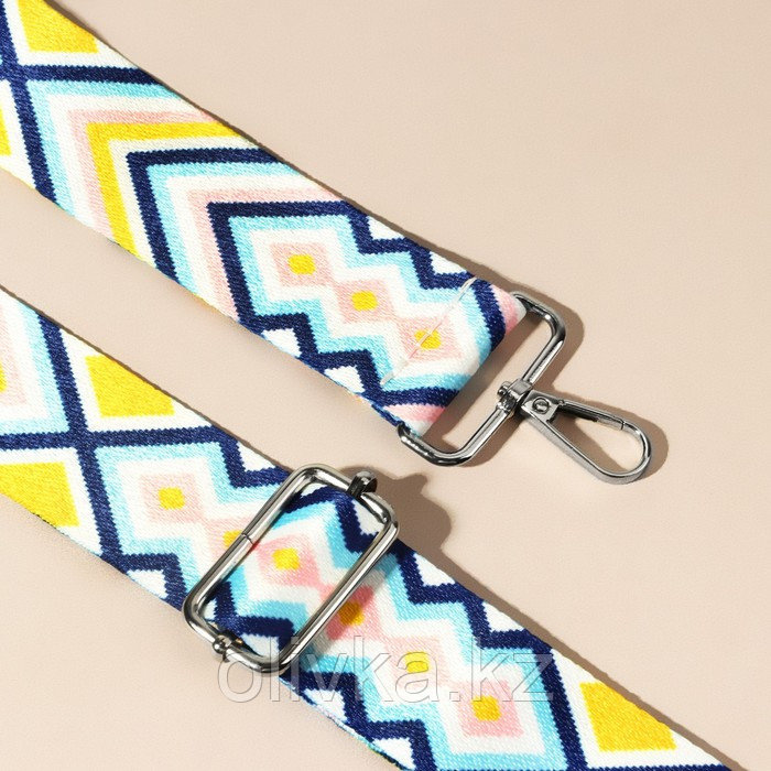 Ручка для сумки «Орнамент», стропа, 135 ± 3 × 3,8 см, цвет разноцветный - фото 3 - id-p110946741