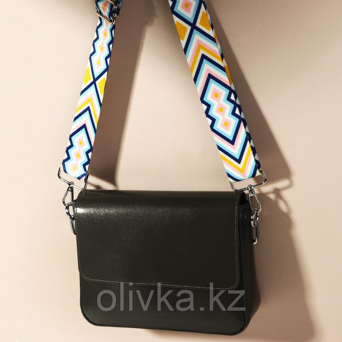 Ручка для сумки «Орнамент», стропа, 135 ± 3 × 3,8 см, цвет разноцветный - фото 5 - id-p110946741