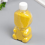 Песок цветной в бутылках "Желтый" 500 гр, фото 5