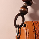 Ручки для сумки, 2 шт, вощёный шнур/дерево, 46,5 × 4 см, цвет коричневый, фото 4