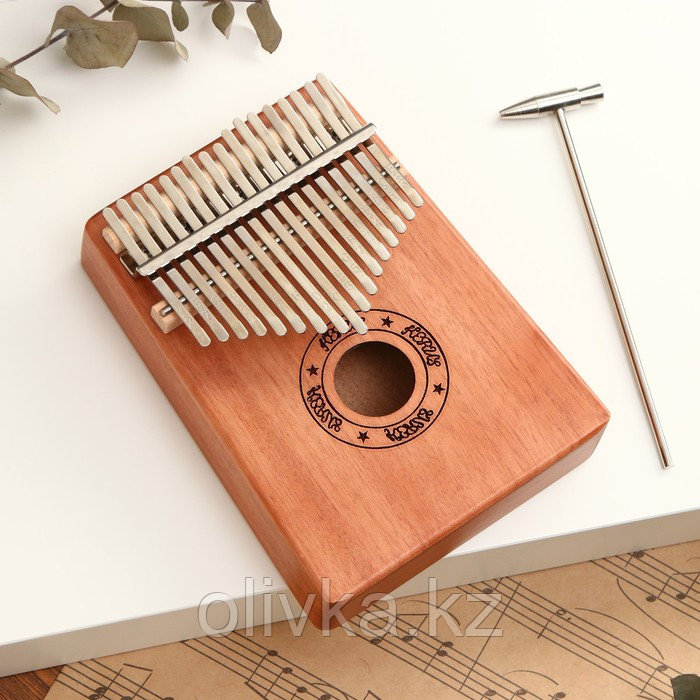 Музыкальный инструмент Калимба, коричневая, 17 нот - фото 2 - id-p110938000