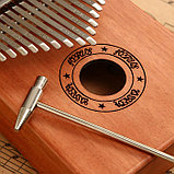 Музыкальный инструмент Калимба, коричневая, 17 нот, фото 4