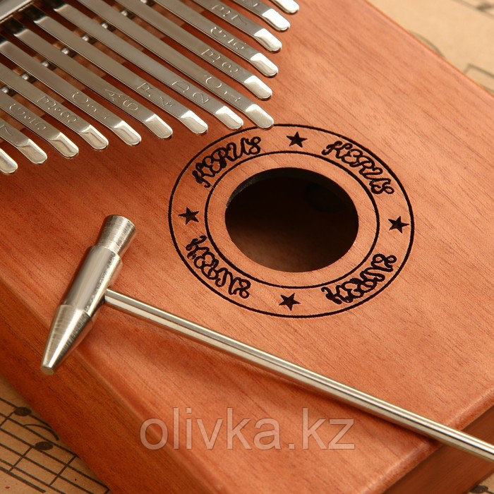Музыкальный инструмент Калимба, коричневая, 17 нот - фото 4 - id-p110938000