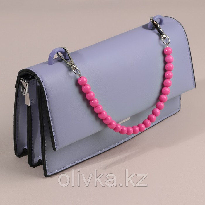 Ручка для сумки, бусы, d = 10 мм, 30 см, цвет розовый - фото 4 - id-p110946765