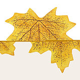Декор «Кленовый лист», набор 50 шт, жёлтый цвет, фото 2