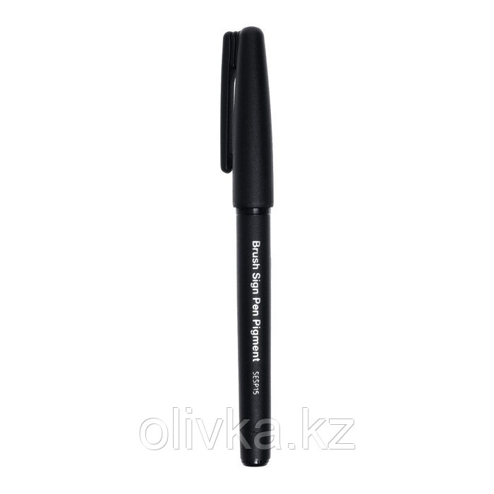 Фломастер-Кисть для каллиграфии Pentel Brush Sign Pen Pigment, 1,1 - 2,2 мм, чернила чёрные - фото 4 - id-p110945767