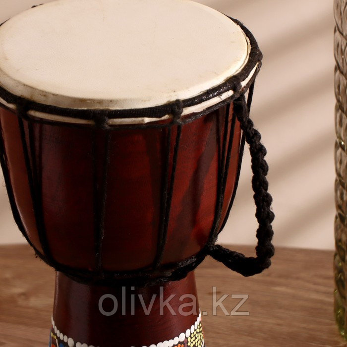Музыкальный инструмент "Барабан Джембе узорчатый" 30х16х16 см МИКС - фото 5 - id-p110919960