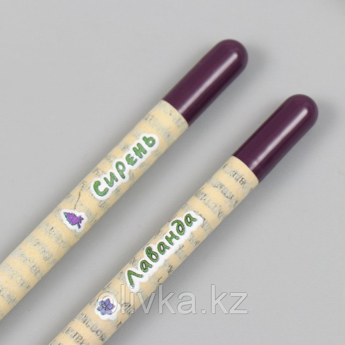 Растущие подарочные карандаши mini "Лаванда + Сирень" набор 2 шт. - фото 5 - id-p110940839