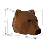 Полигональный конструктор «Медведь», 10 листов, фото 2