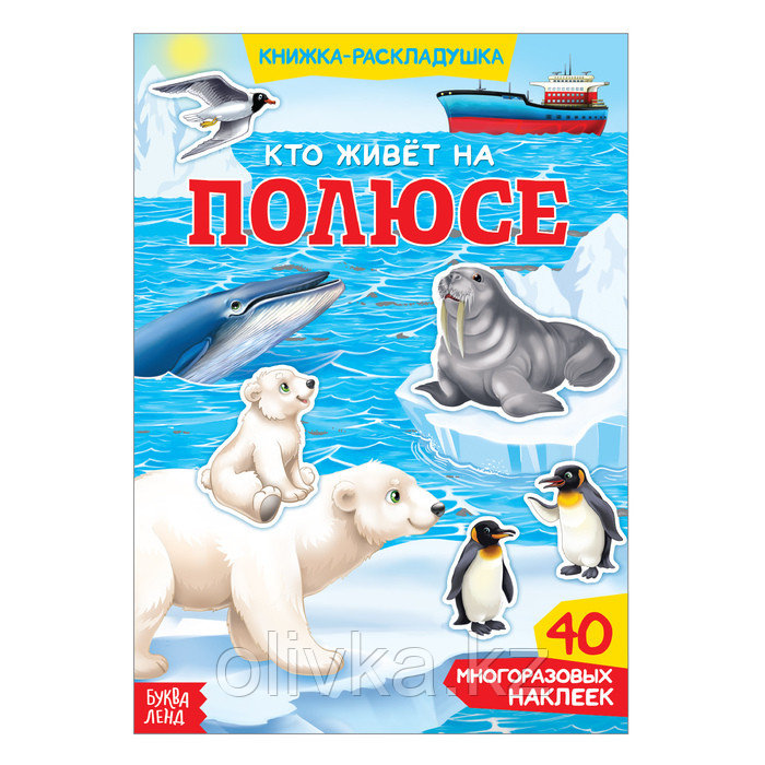 Наклейки многоразовые «Кто живёт на полюсе» - фото 1 - id-p110918146