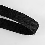 Липучка двусторонняя, 20 мм × 25 ± 1 м, цвет чёрный, фото 2