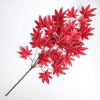Декор «Листья на ветке» цвет бордовый