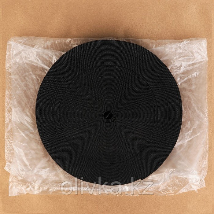 Резинка бельевая, 45 мм, 25 м, цвет чёрный - фото 3 - id-p110946811