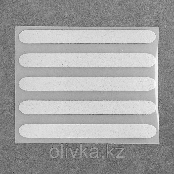 Светоотражающая термонаклейка «Полосы», 10 × 1 см, 5 шт на листе, цвет серый - фото 3 - id-p110916341