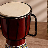 Музыкальный инструмент "Барабан Джембе" 25х14х14 см МИКС, фото 5
