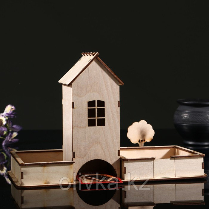 Чайный домик "Просторный со двором", с салфетницей/конфетницей, местом для солонки/перечницы - фото 3 - id-p110921867