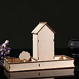 Чайный домик "Просторный со двором", с салфетницей/конфетницей, местом для солонки/перечницы, фото 4