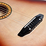 Акустическая гитара 6-ти струнная, менз. 650мм., струны металл, головка с пазами, фото 7