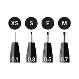 Набор ручек капиллярных 4 штуки (линеры M, F, S, XS), Faber-Castell PITT® Artist Pen, цвет чёрный, фото 4