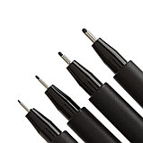 Набор ручек капиллярных 4 штуки (линеры M, F, S, XS), Faber-Castell PITT® Artist Pen, цвет чёрный, фото 5