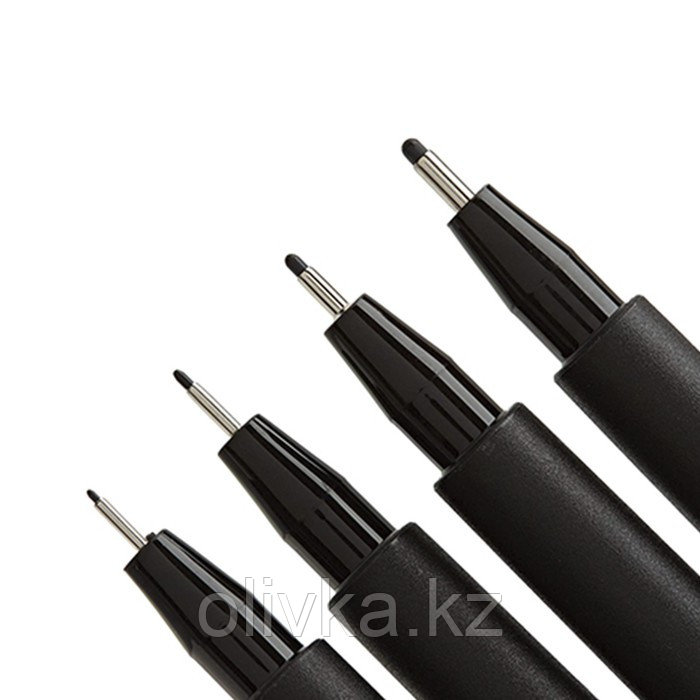 Набор ручек капиллярных 4 штуки (линеры M, F, S, XS), Faber-Castell PITT® Artist Pen, цвет чёрный - фото 5 - id-p110913694