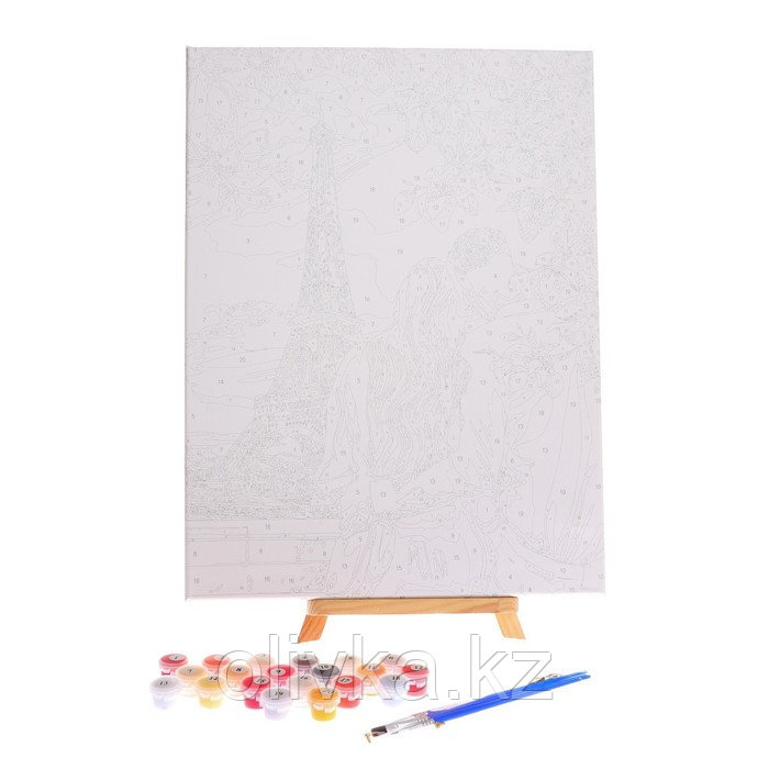Картина по номерам на холсте с подрамником «Свидание в Париже», 40х30 см - фото 4 - id-p110924612