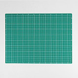 Мат для резки, двусторонний, 60 × 45 см, А2, цвет зелёный, фото 3