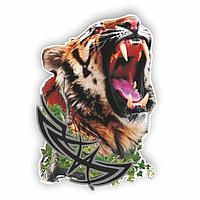 Портрет звери цветные "Тигр король тайги", 50 х 35 см