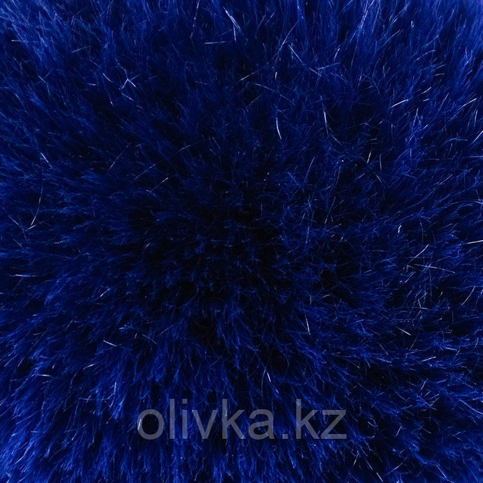 Помпон искусственный мех "Глубокий синий" d=7 см - фото 2 - id-p110920016