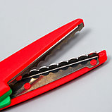 Ножницы рельефные "Цветик" (набор 3 шт) МИКС 13 см, фото 6