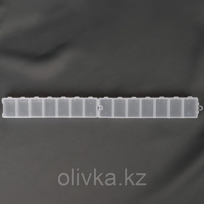 Органайзеры для хранения мелочей, с подвесами, скрепляются, 2 шт, по 7 отделений, 15,2 × 3,2 × 1,8 см - фото 3 - id-p110933224