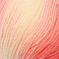 Пряжа "Sekerim batik" 100% акрил 320м/100гр (6319 бело-розов.)