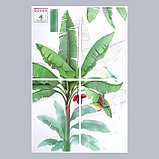 Наклейка пластик интерьерная цветная "Птицы на пальме" 60х90 см, фото 2