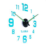 Часы-наклейка, серия: DIY, "Кардо", плавный ход, d-70 см, 1 АА, светящиеся, фото 2