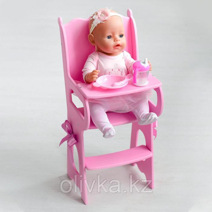 Игрушка детская: столик для кормления с мягким сидением, коллекция «Diamond princess» розовый - фото 2 - id-p110922847