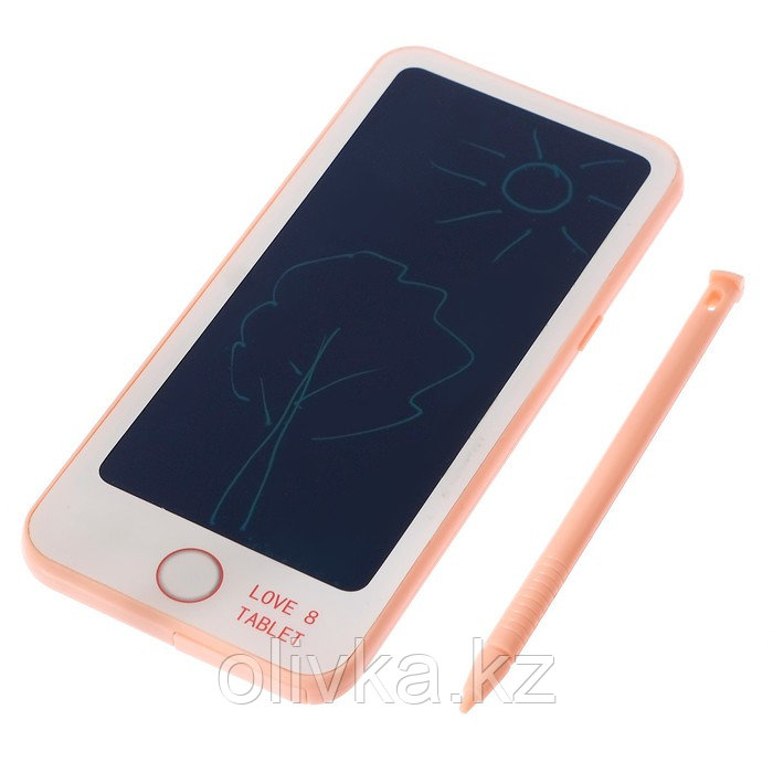 Планшет для рисования LCD «Мини», с ручкой, цвета МИКС - фото 2 - id-p110920989