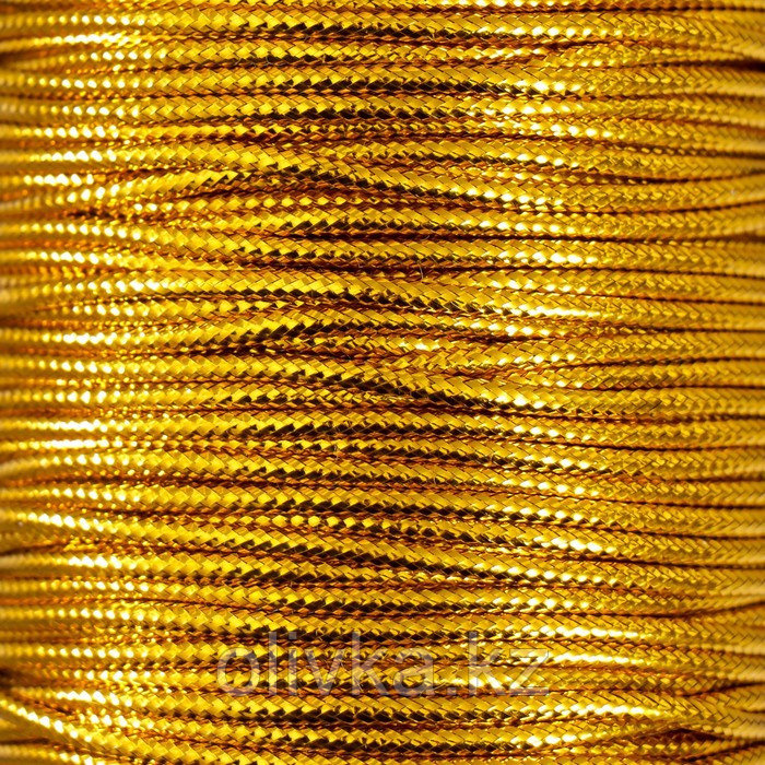 Шнур люрекс 2мм х 100м золото - фото 3 - id-p110921946