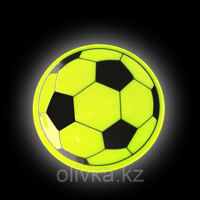 Светоотражающие наклейки «Мяч», d = 5 см, 4 шт на листе, цвет МИКС - фото 4 - id-p110911164