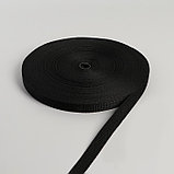 Стропа, 20 мм, 50 м, цвет чёрный, фото 3
