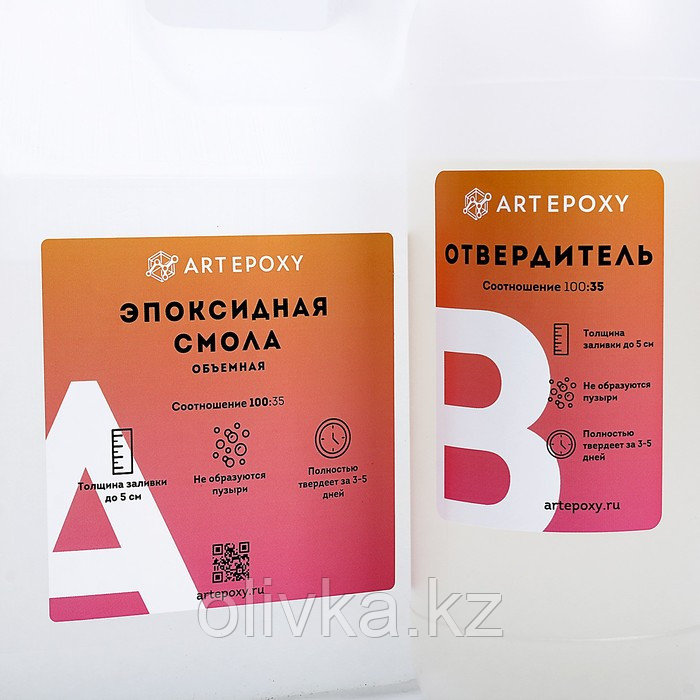 Эпоксидная смола для творчества ArtEpoxy Объёмная, 3 кг - фото 3 - id-p110941931