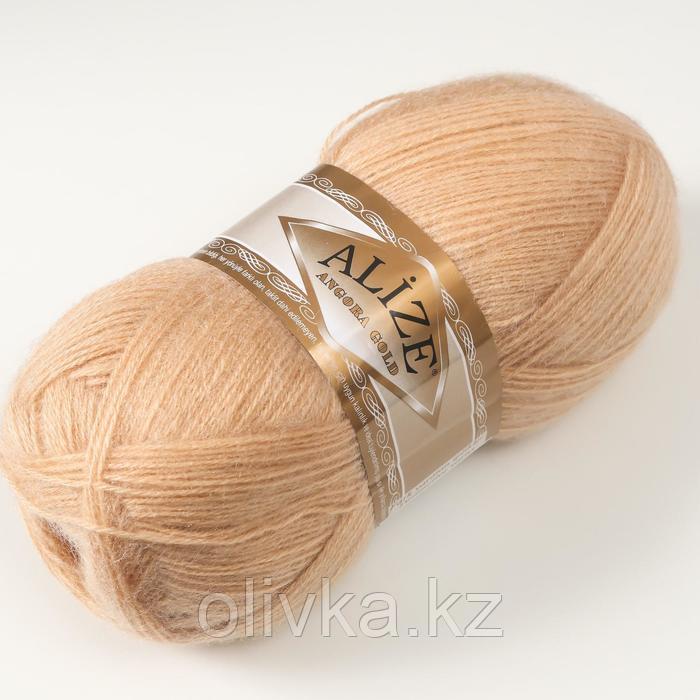 Пряжа "Angora Gold" 20% шерсть, 80% акрил 550м/100гр (95 св.песочный) - фото 2 - id-p110924695