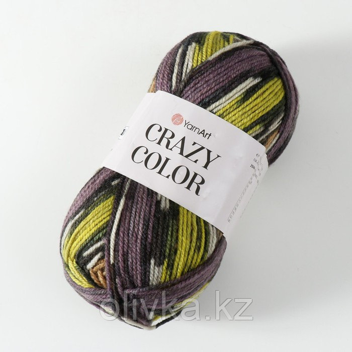 Пряжа "Crazy color" 25% шерсть, 75% акрил 260м/100гр (170) - фото 2 - id-p110924706