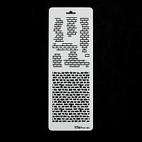 Трафарет фоновый "Кирпичная кладка" пластик, 11,5х32 см