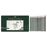 Карандаши художественные набор Faber-Castell PITT 26 штук в металлической коробке, фото 2