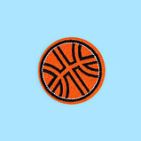 Термоаппликация «Баскетбольный мяч», d = 5,2 см, цвет оранжевый, фото 2