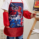 Фартук с нарукавниками детский "Optimus Prime", Трансформеры, 49х39 см, фото 2