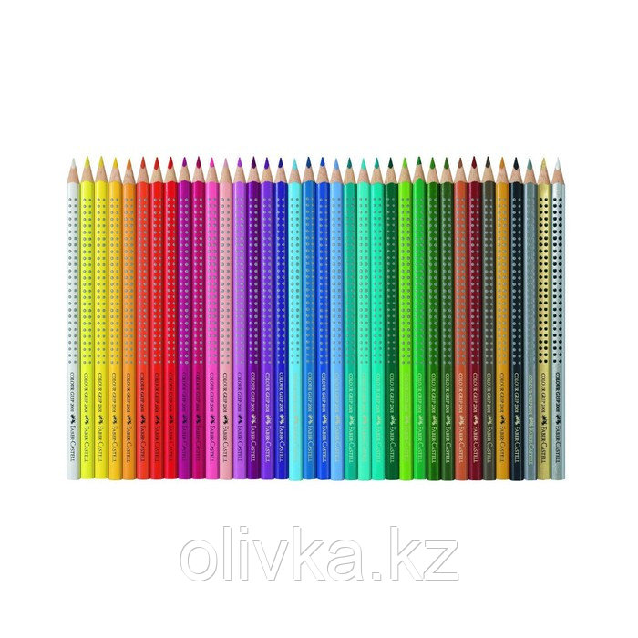 Карандаши 36 цветов Faber-Castell GRIP 2001 трёхгранные, в металлической коробке - фото 3 - id-p110913800