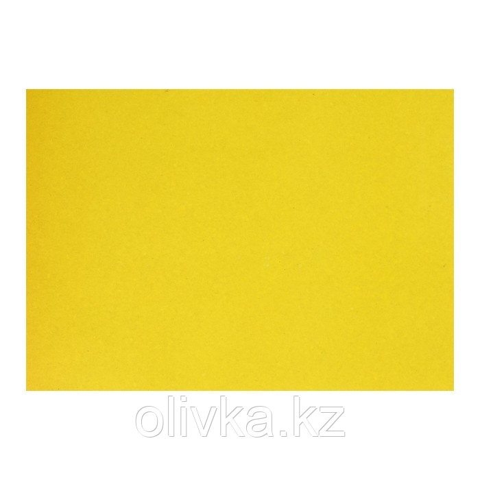 Картон цветной А4, 190 г/м2, немелованный, жёлтый, цена за 1 лист - фото 1 - id-p110932330