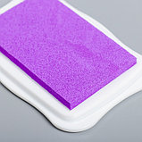 Штемпельная подушка неоновая "Фиолетовый" 1,9х6,7х10 см, фото 3